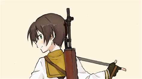 Download wallpaper 1920x1080 girl, rifle, weapon, anime, art full hd ...