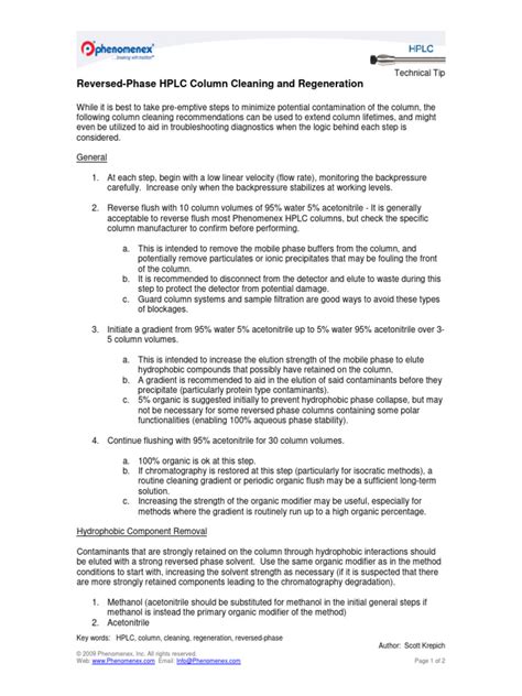 Image result for HPLC Column Maintenance
