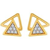 P.C. Chandra Jewellers 22KT Yellow Gold Stud Earrings for Women ...