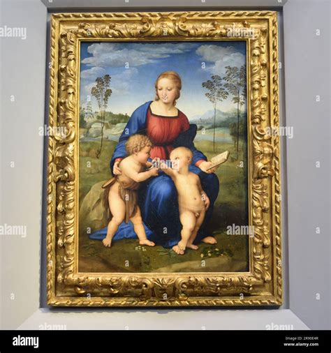Florence, Italy - 20 Nov, 2022: the Madonna Del Cardellino (Madonna of ...