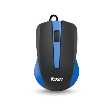 FOXIN Glance Blue Wired Mouse – Foxin Brand Store