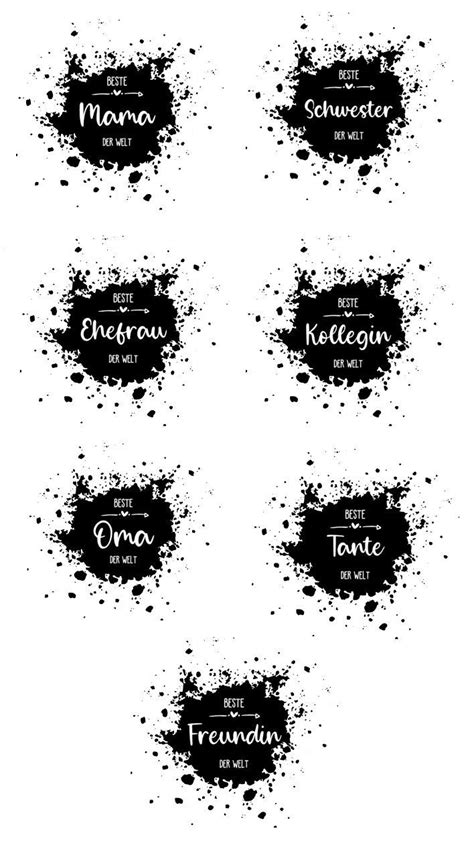 Emaille Tasse / Becher Beste Mama, Ehefrau, Schwester, Tochter ...