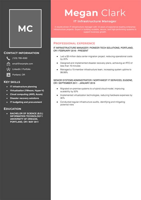 Image result for Information Technology Sample Resume