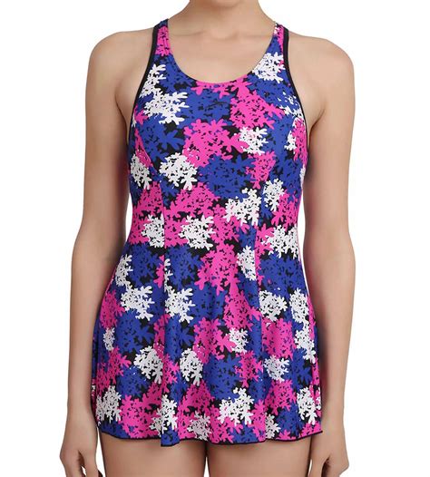 Buy Speedo Printed Swimdress - Navy - Ecstatic Swimwear Online | Speedo ...