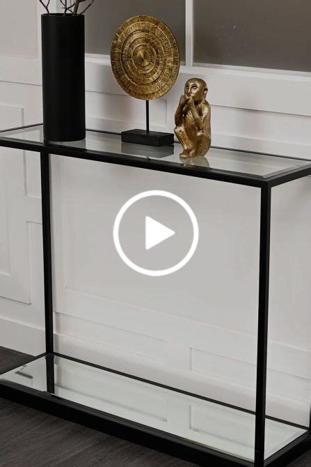 Rippon Black Rectangular Console Table