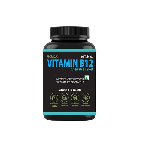 Morikus Vitamin B12 with Active form of Methyl Cobalamin with Folic ...