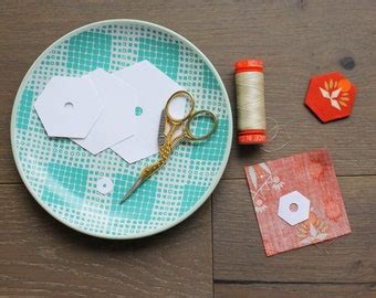 Hexagon English Paper Piecing Templates, Digital Download, 6 Different ...