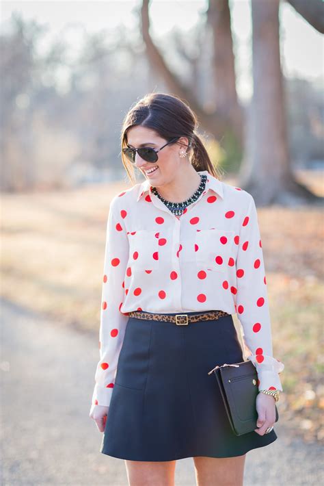 Polka Dot Blouse | A Southern Drawl