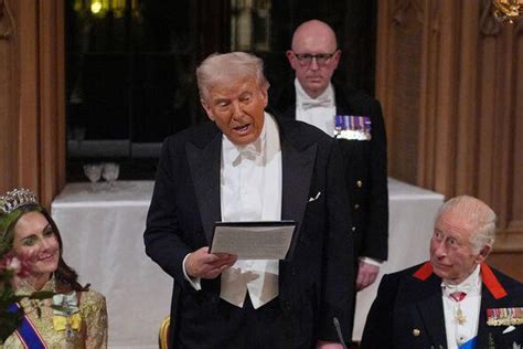 King Charles' two-word remark to Donald Trump seconds after 'off-script ...