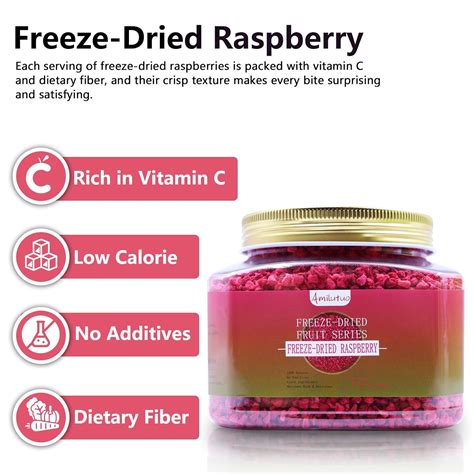 Amilutuo Freeze Dried Raspberries, 100g/3.52OZ Freeze Dried India | Ubuy