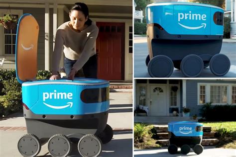 Rezultat imagine pentru Amazon Robot Delivery