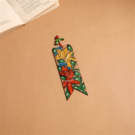 Patua Handpainted Wooden Bookmark