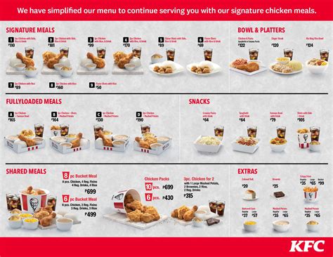 KFC Philippines Menu and Prices [August 2024] - PhilMenu