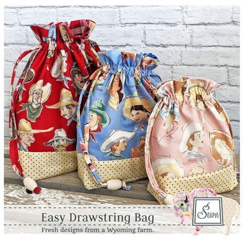 Easy Drawstring Bag Pattern – Quilting Books Patterns and Notions