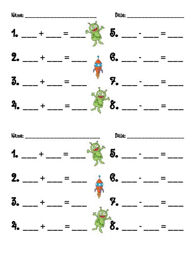 Image result for Alien Math Activity Preschool