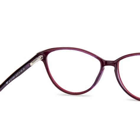 Buy Brown Purple Tarnsparent Brown Purple Full Rim Cat Eye Vincent ...