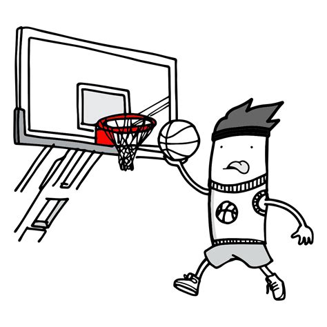 Basketball Hoop Line Drawing 的图像结果