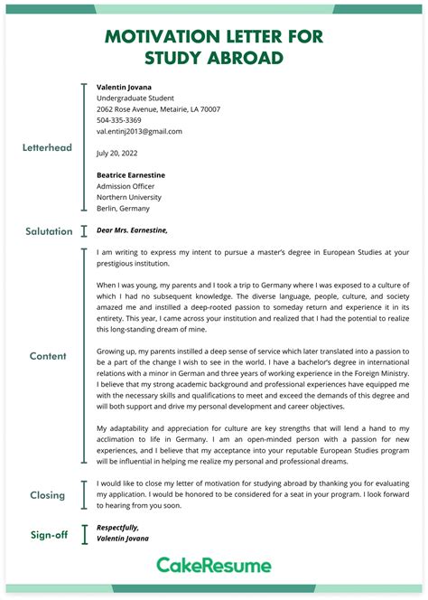 How to Write a Motivation Letter for Study Abroad [+ 5 Tips & Examples ...