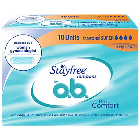 Buy Ob Tampons For Heavy Flow 10 Pcs Online At Best Price of Rs 116.2 ...