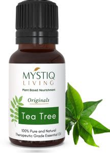 Mystiq Living Tea Tree Oil (Australian) For Hair care & Dandruff ...