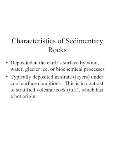 8+ Sedimentary Rocks Examples