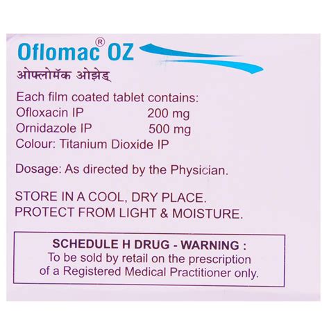 Oflomac OZ Tablet | Uses, Side Effects, Price | Apollo Pharmacy