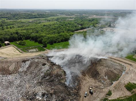 Landfill fire nearly out; fire chief: lithium-ion batteries 'likely ...