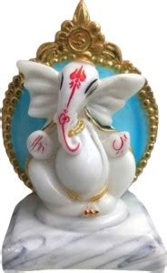 LAIKA CREATION Lord Ganesh/Ganesha Idol with gold leaf work Decorative ...