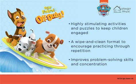 Buy Nickelodeon Paw Patrol – Off Duty! Fun Learning Set | Wipe & Clean ...