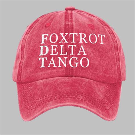 Foxtrot Delta Tango Print Hat - gullprint.com