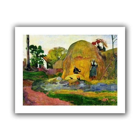 Artwall 'Yellow Haystacks' Unwrapped Canvas Artwork by Paul Gauguin, 28 ...