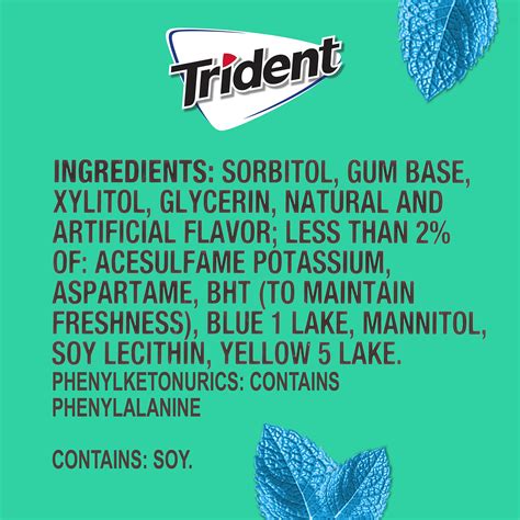 Trident Minty Sweet Twist Sugar Free Gum, 12 Packs of 14 Pieces (168 ...