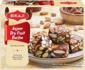 Bikaji Anjeer Dry Fruit Burfee Box Price in India - Buy Bikaji Anjeer ...