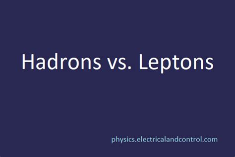 Image result for Types of Leptons