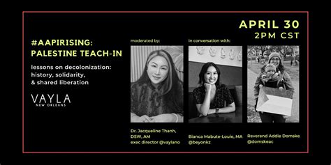 AAPI Rising: Palestine Teach-In, April 30 2024 | Online Event | AllEvents