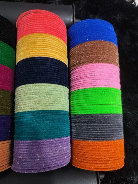 VELVET BANGLES 24 COLOURS SET – ANUSHKA BANGLES AND BEAUTY