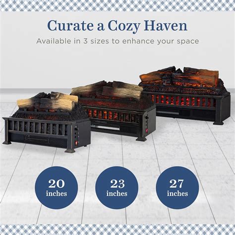 CountryLiving Country Living Electric Fireplace Logs, 20” LED India | Ubuy