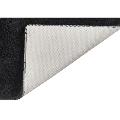Better Trends Micro Plush Bath Rug 24-in x 17-in Charcoal Polyester ...