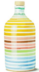Antico Frantoio Muraglia Keramikflasche Arcobaleno Regenbogen Olio ...
