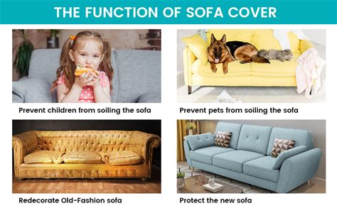 House of Quirk Stretch Sofa Slipcover Easy Fitted Sofa Couch Cover with ...