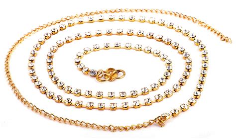 Buy Shining Diva Austrian Diamonds Waist Belt Waist Chain Kamarband for ...