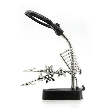 Sequre DIY PCB Welding Auxiliary Clamp Magnifier with LED light