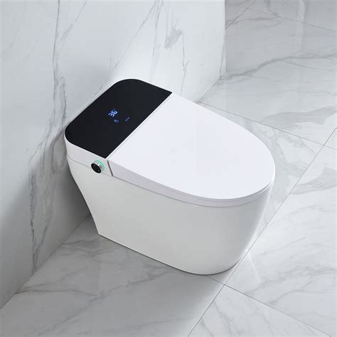 Teekyooly Smart Toilet: One-Piece Bidet, Auto Flush, Heated Seat, LED ...