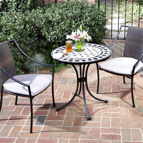 Home Styles Marble Mosaic Bistro Set | www.hayneedle.com | Bistro table ...