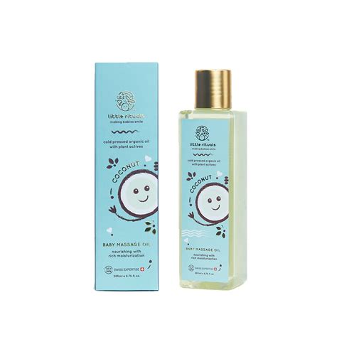 Buy Little Rituals COCONUT BABY MASSAGE OIL Certified Organic, Wood ...