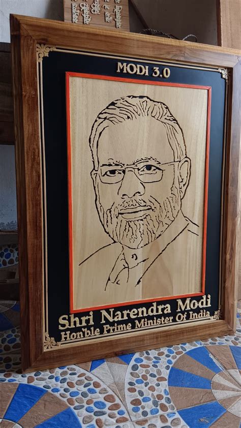 Odisha woodcraft artist creates portrait for PM-designate Narendra Modi ...
