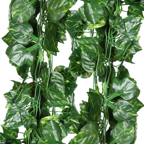 Buy Yashvaid Artificial Leaves Garlands (Green) -6 Pieces Online at Low ...