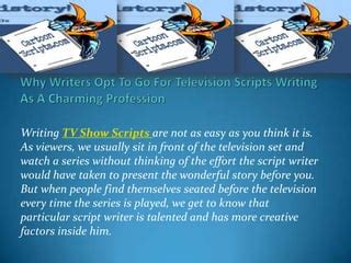 Image result for Writing TV Scripts