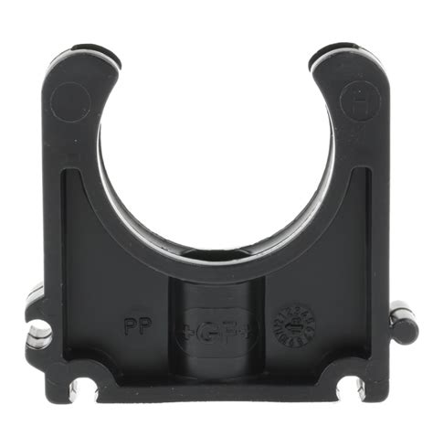 167061038 Georg Fischer | Georg Fischer PP Black Pipe Clamp, 0.63in x ...