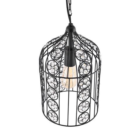 Crystal Bird Cage Chandelier Lighting Black Bronze Iron Chandelier Cei ...